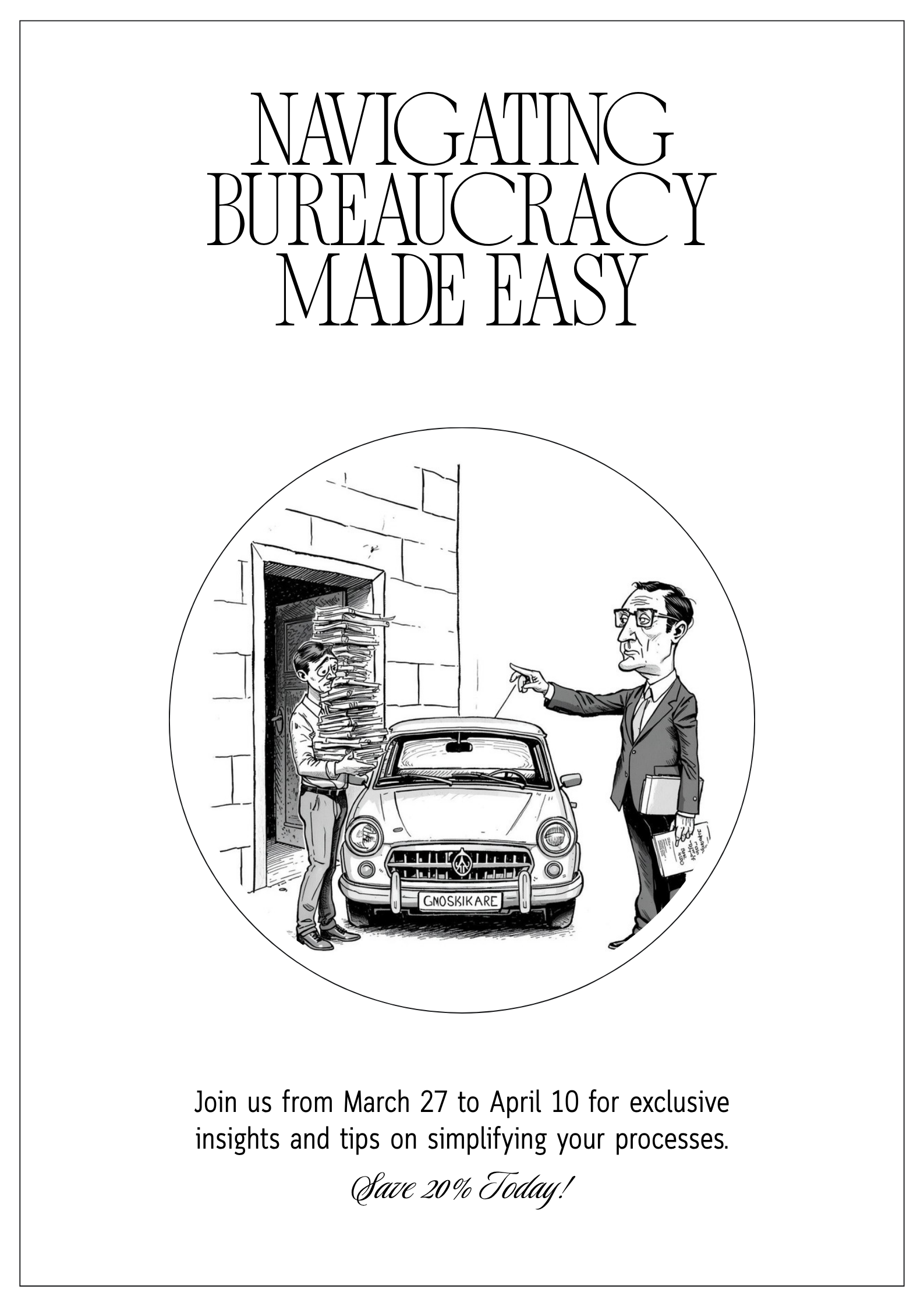 Отчаян човек пред планината от документи за НАП